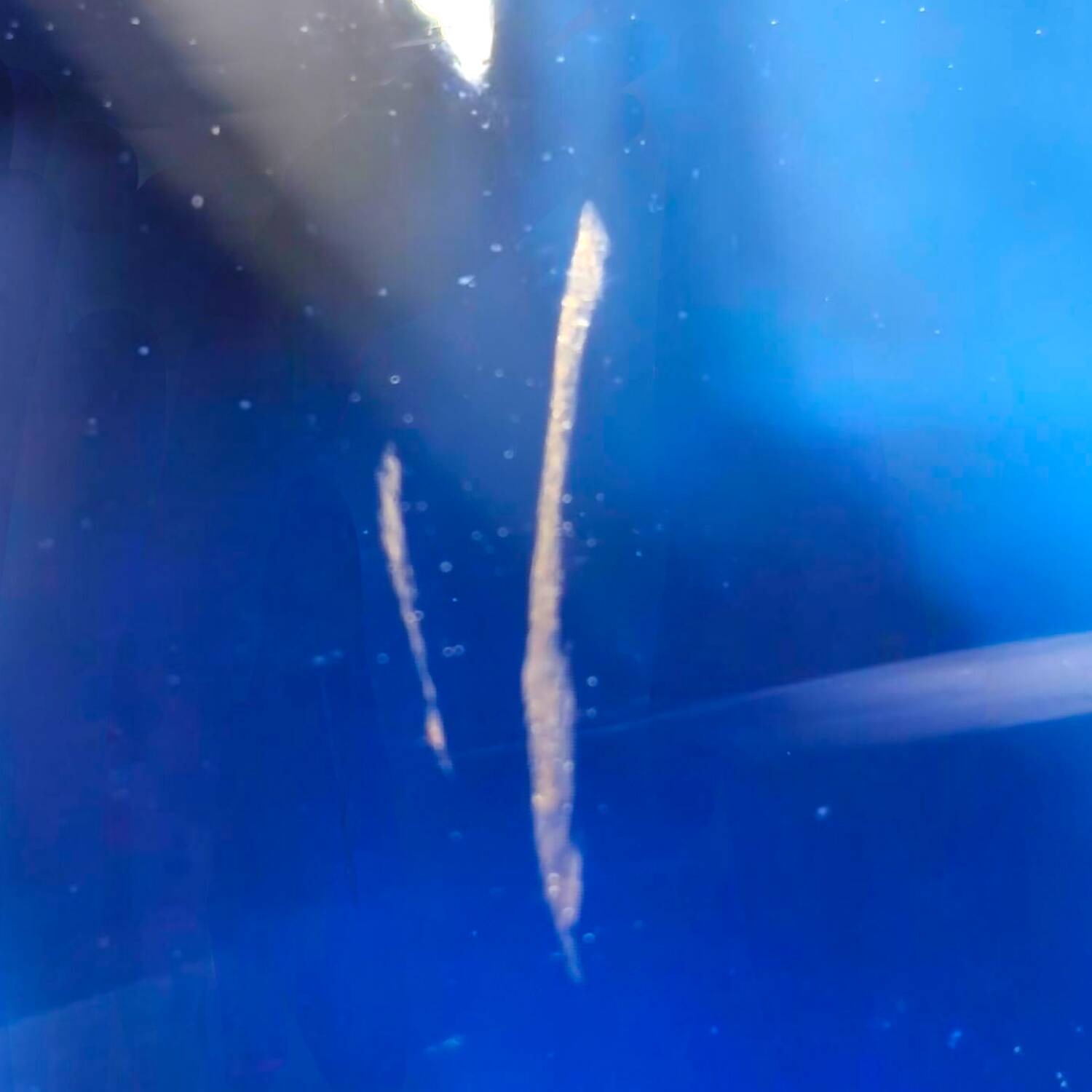 Vintage Late 20th Century Murano Glass Vase - Cobalt Blue and Red