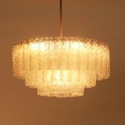 German 1960s chandelier with 60 cristall glass tubes