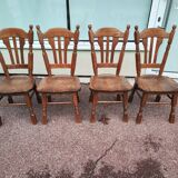 Set of 4 solid wood chairs