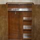 Small Art Deco wardrobe in satin walnut, circa 1930.