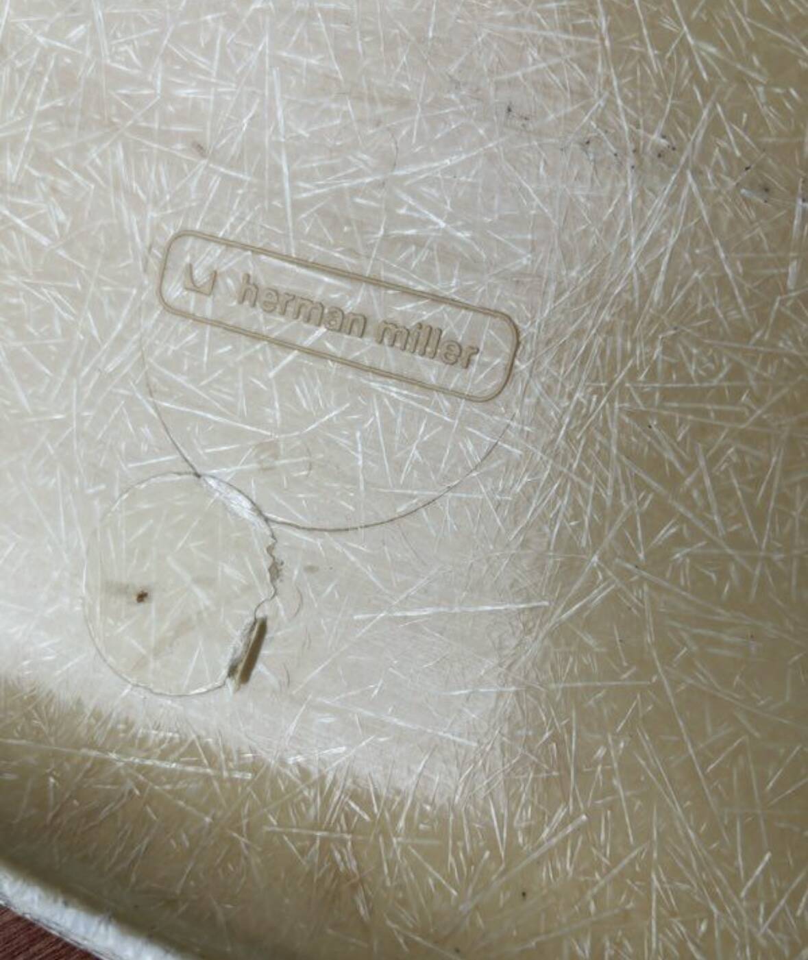 Coque fibre de verre chaise Eames Herman Miller