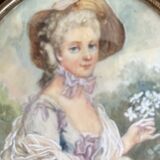 Miniature : portrait de dame de qualité