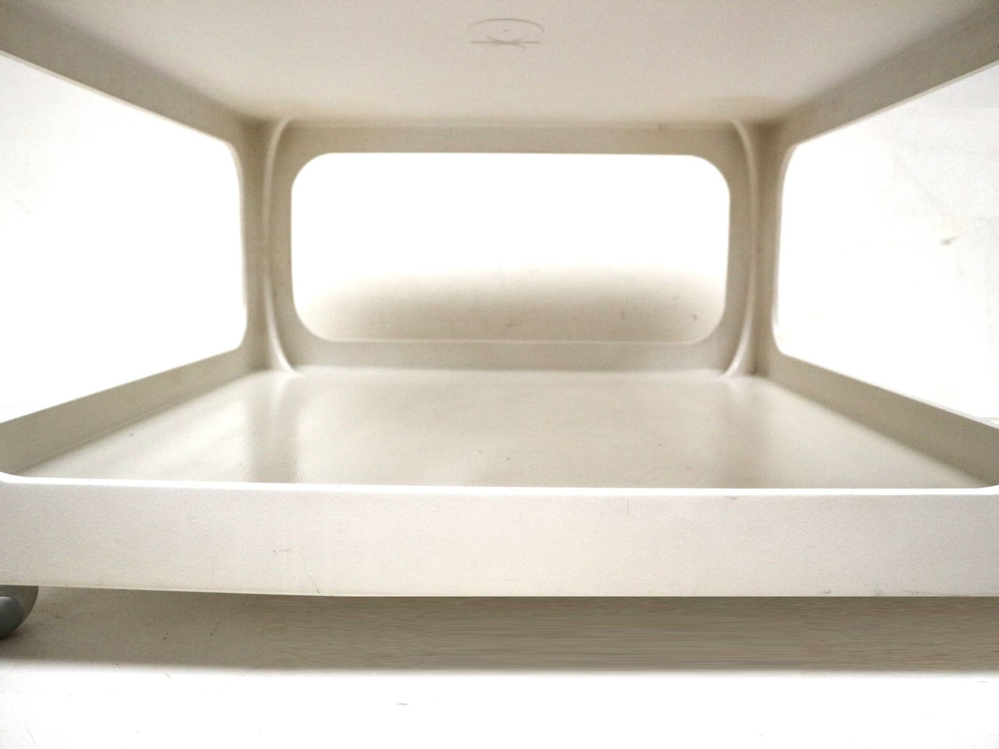 Vintage Space age coffee table on wheels made in the 70s