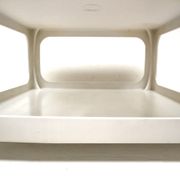 Vintage Space age coffee table on wheels made in the 70s