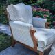 Pair of large Bergère armchairs in Louis XVI style
