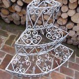 Door wrought iron plants