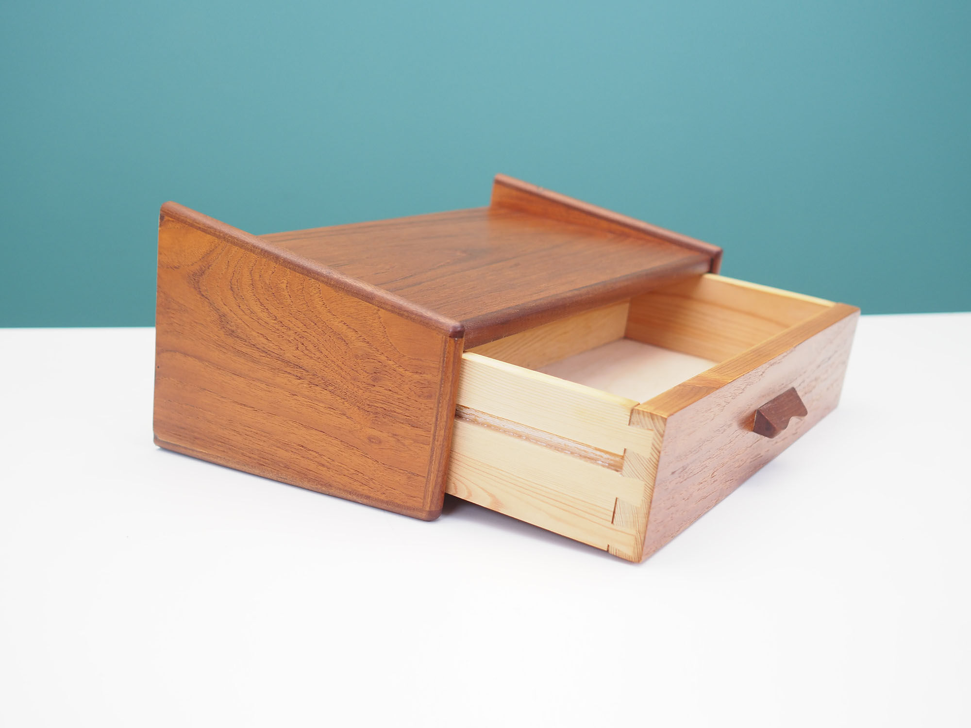 Teak hanging drawer, Danish design, 1970s, Denmark