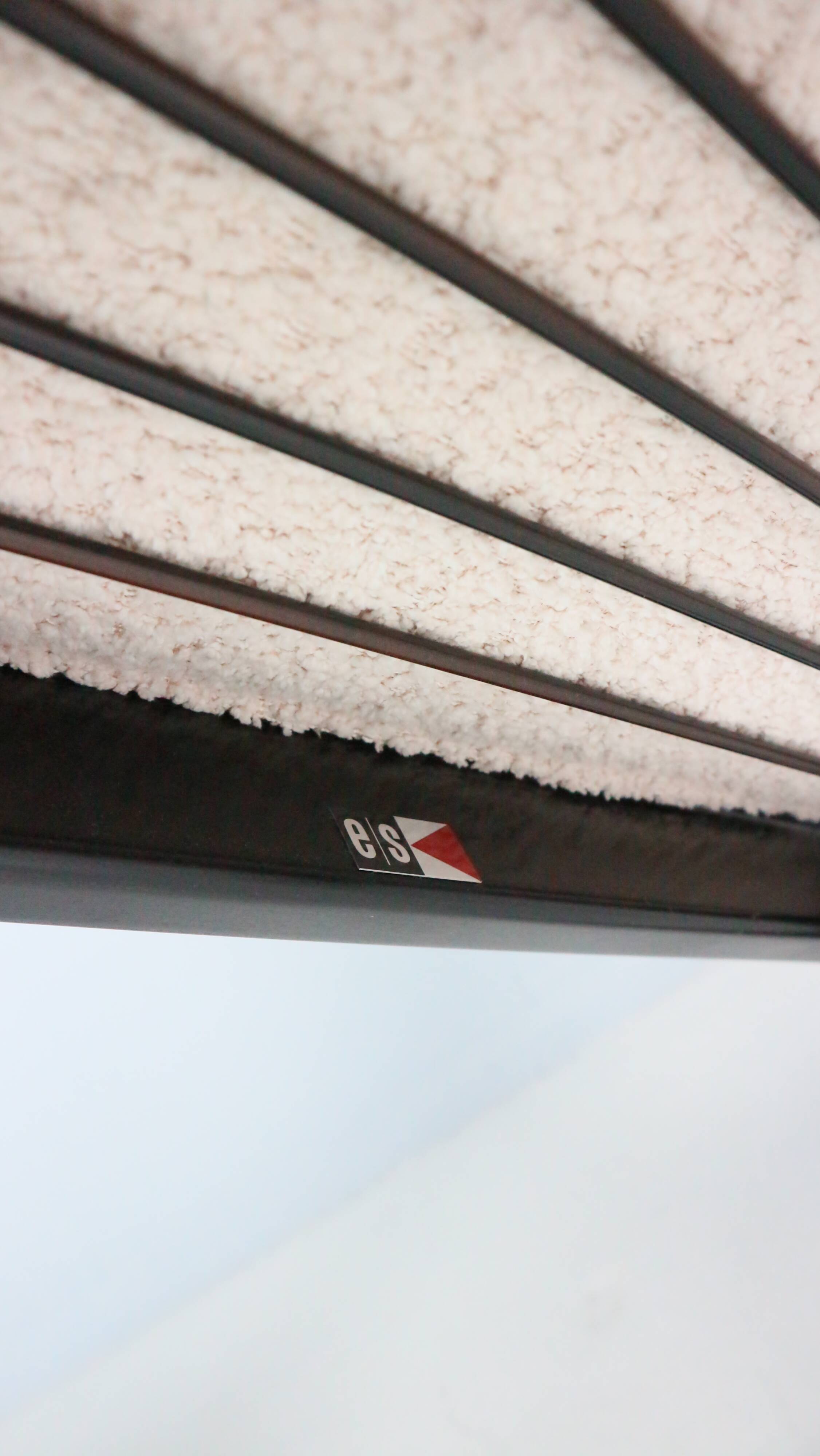 2x 'boomerang' h. mitzlaff, e. schmidt for soloform, bouclé lounge chairs, 1953