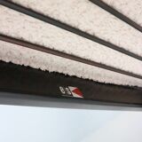 2x 'boomerang' h. mitzlaff, e. schmidt for soloform, bouclé lounge chairs, 1953