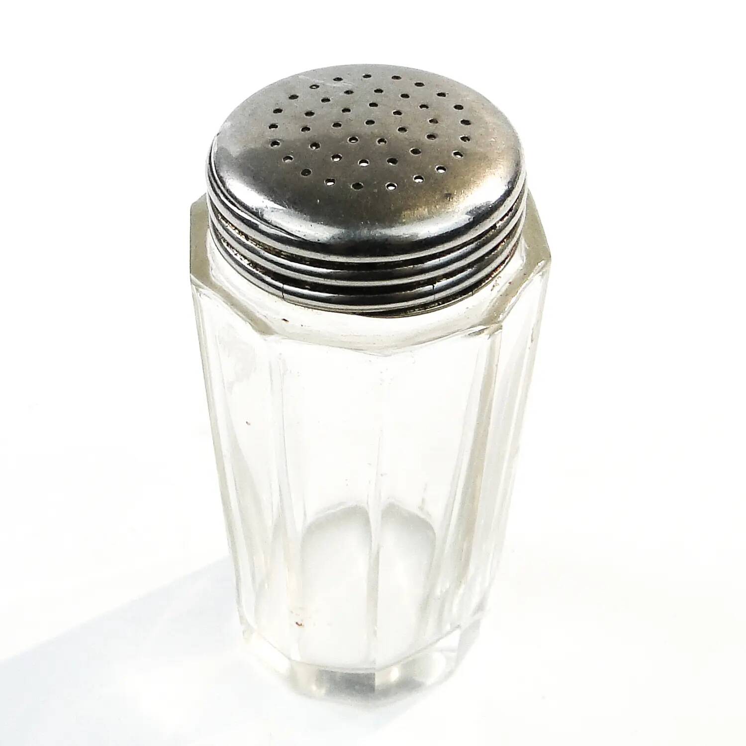 Mid-century modern salt shaker, glass, Germany, 1950s
