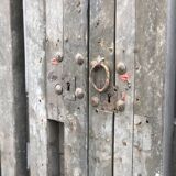Paire de portes en bois