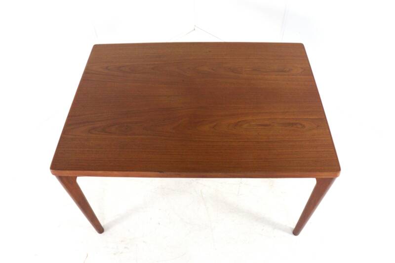 Table à manger rectangulaire extensible en teck de Henning Kjaernulf pour Vejle