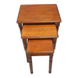 3 nesting tables in cherry wood, Louis Philippe style
