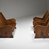 Italian Settee in Stained Beech - 1940's