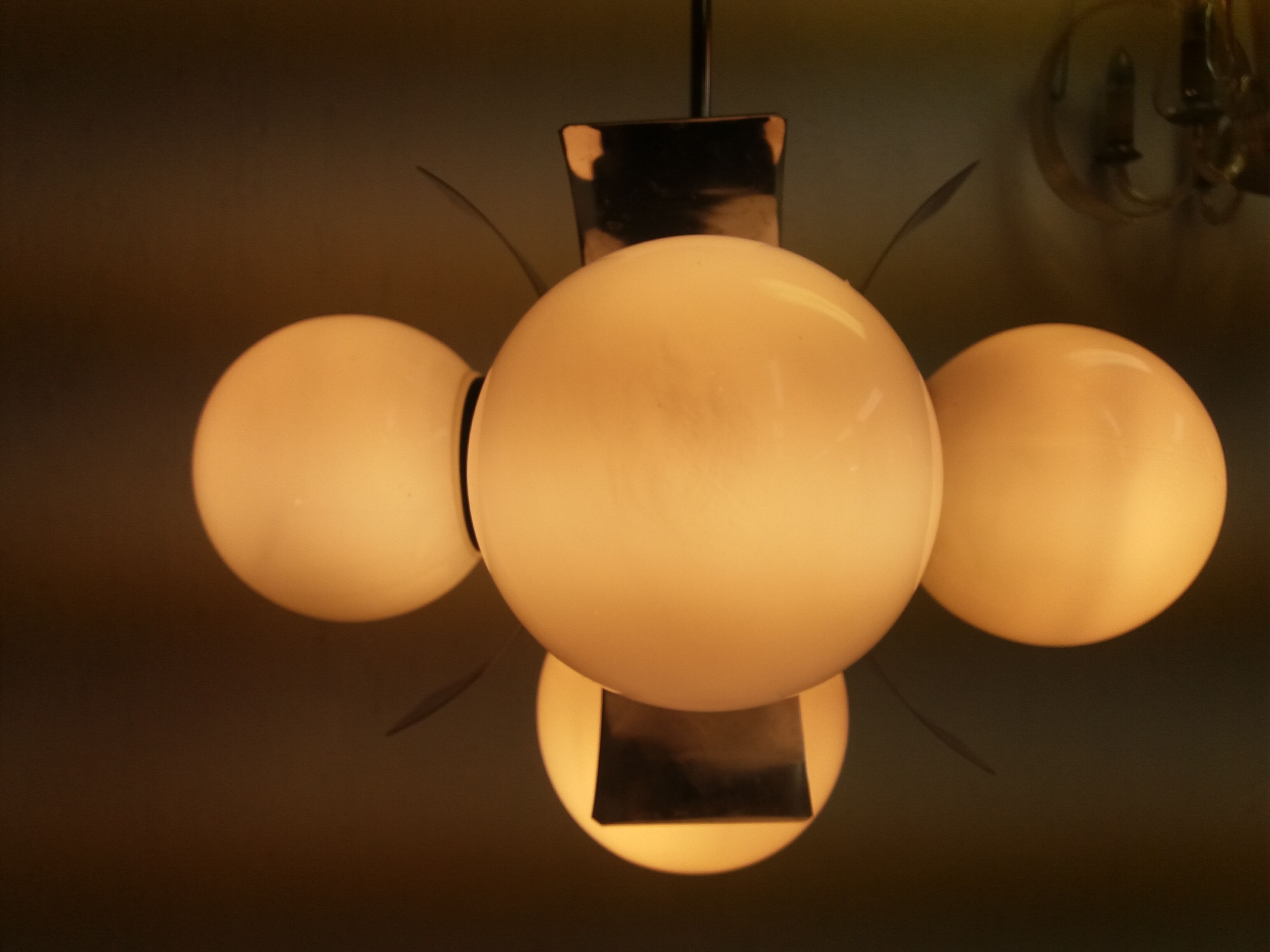 Mid-century chandelier/Napako, Czechoslovakia.