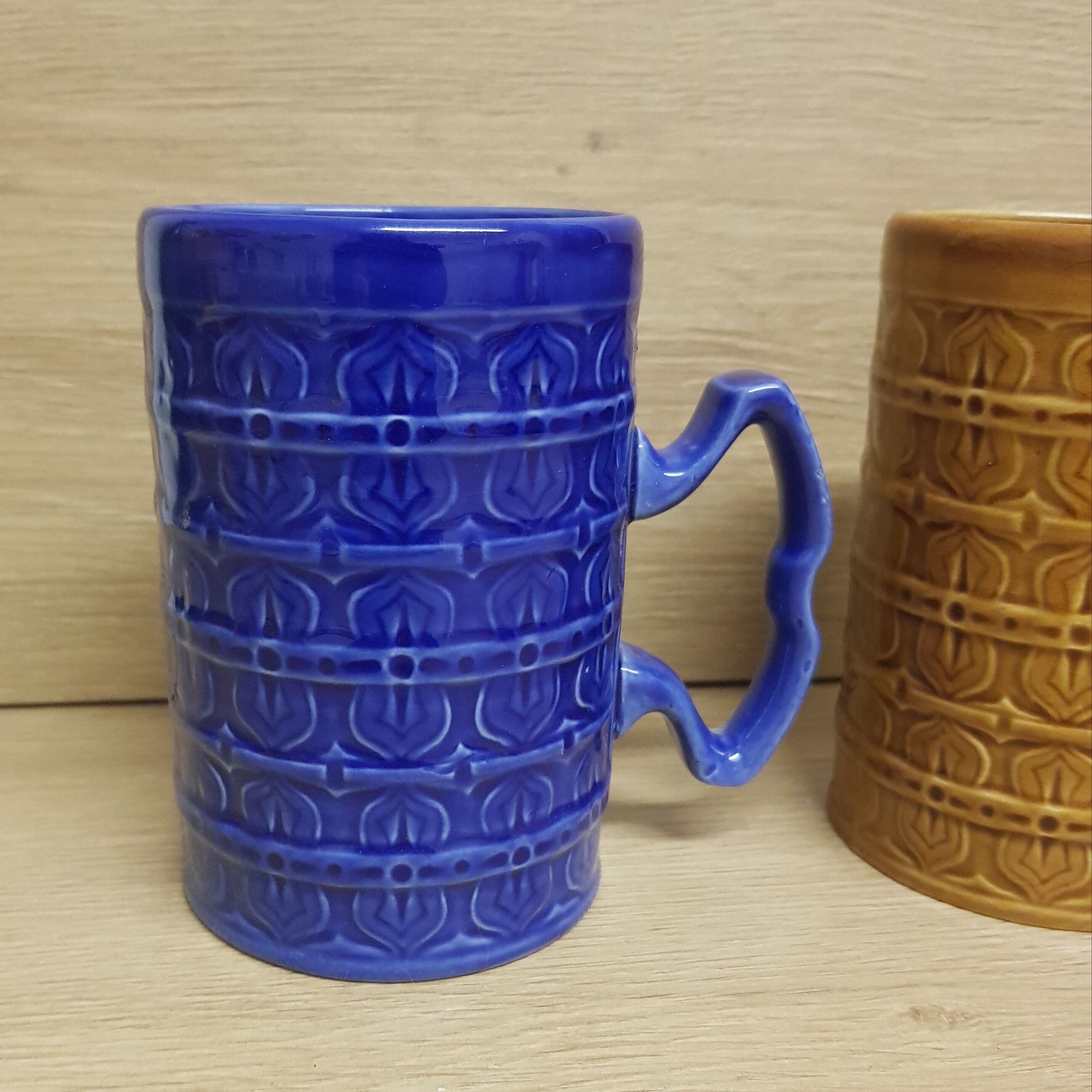 Large 70's English mugs