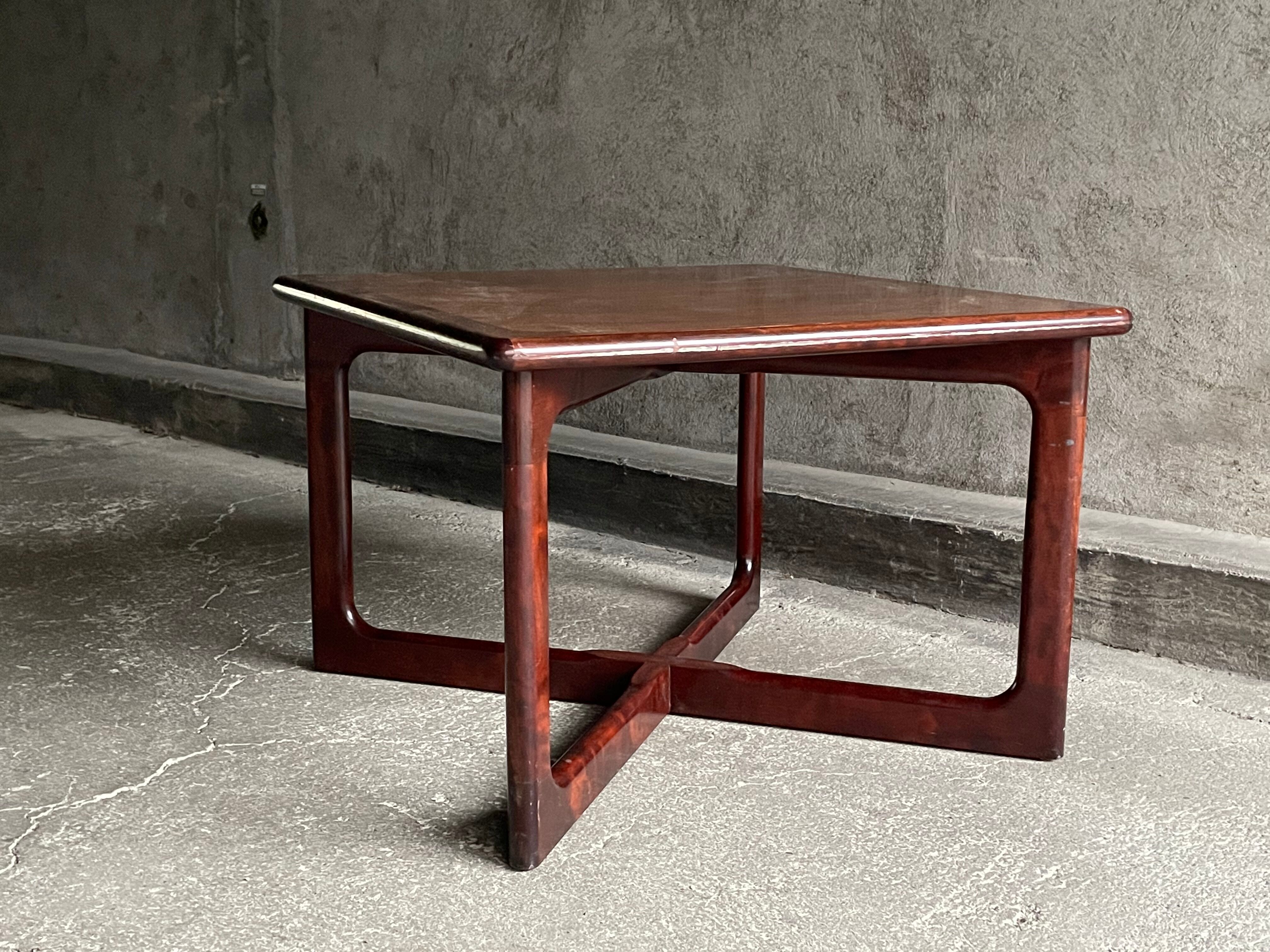 Danish rosewood coffee table by dyrlund, 1960s