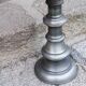 Paire de lampe des années 70 Kaiser Leuchten en métal brossé abat jour d’origine