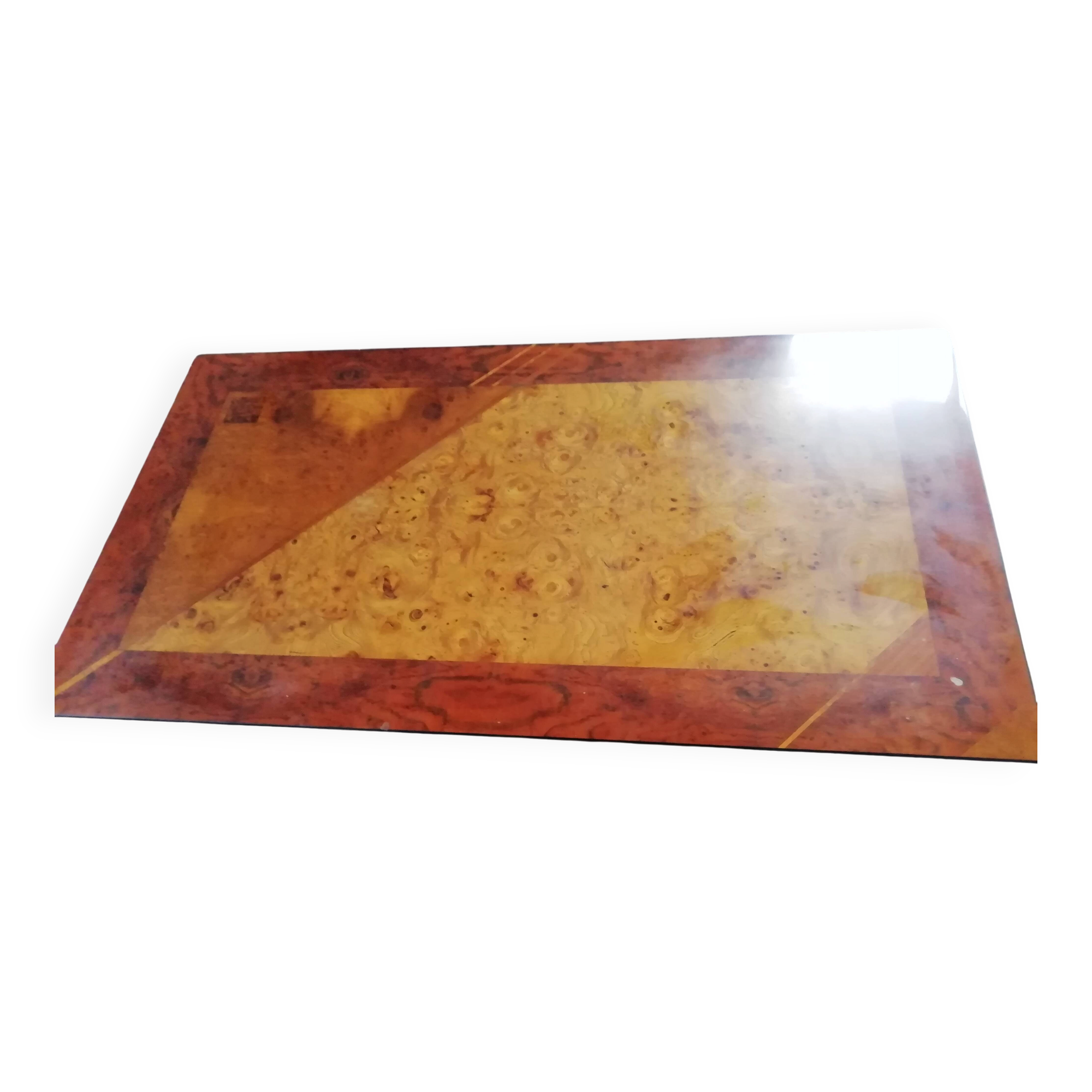 elm burl coffee table