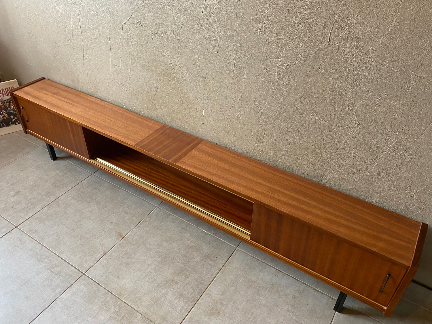 Vintage wooden sideboard from the 50s (shallow)