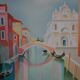 Janick LEDERLE: Gondolas in Venice, Original signed lithograph