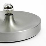 1960s round large Space Age Pop Art aluminum ceiling or wall lamp