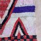 Moroccan Boucherouite rug white - 113 x 145 cm
