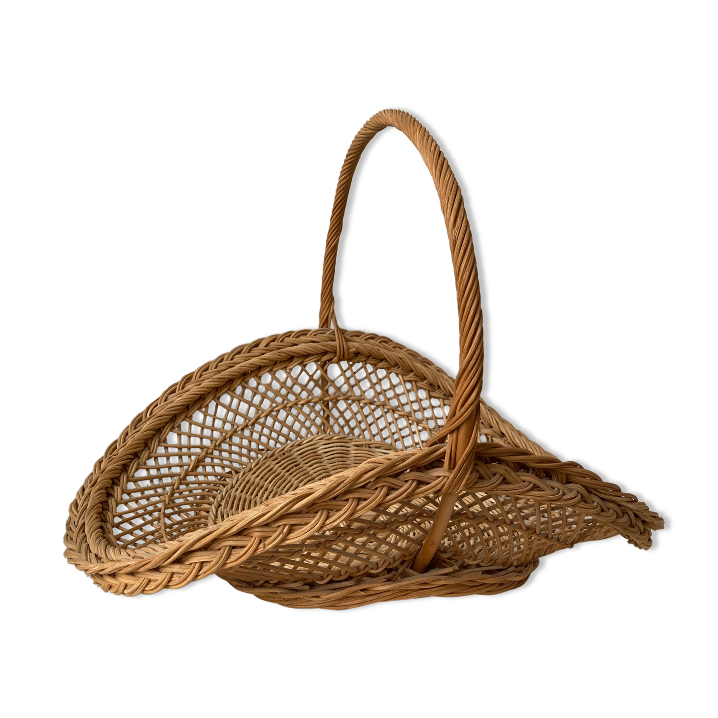 Vintage wicker basket