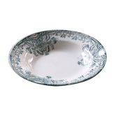 Assiette creuse en terre de fer Lebacqz & M. Bouchard modèle Floral