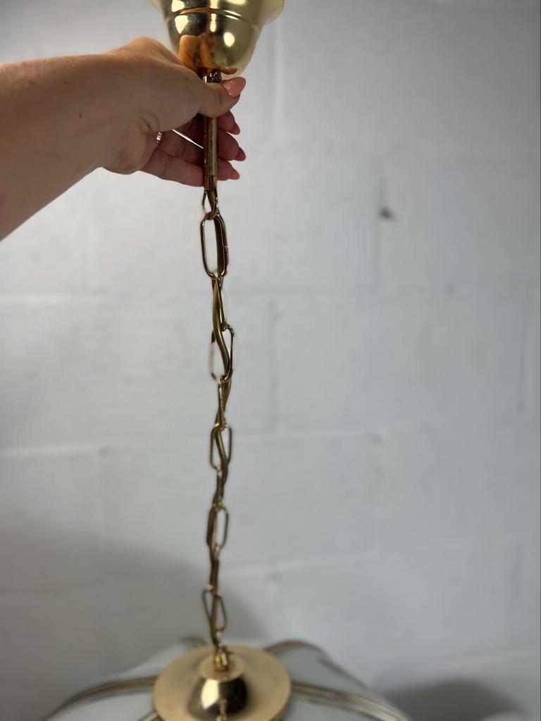 Vintage hollywood regency pendant lamp / luster