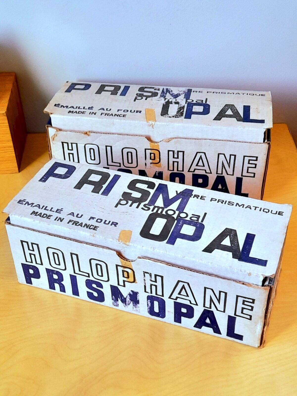 Pair of Holophane wall lights 1950