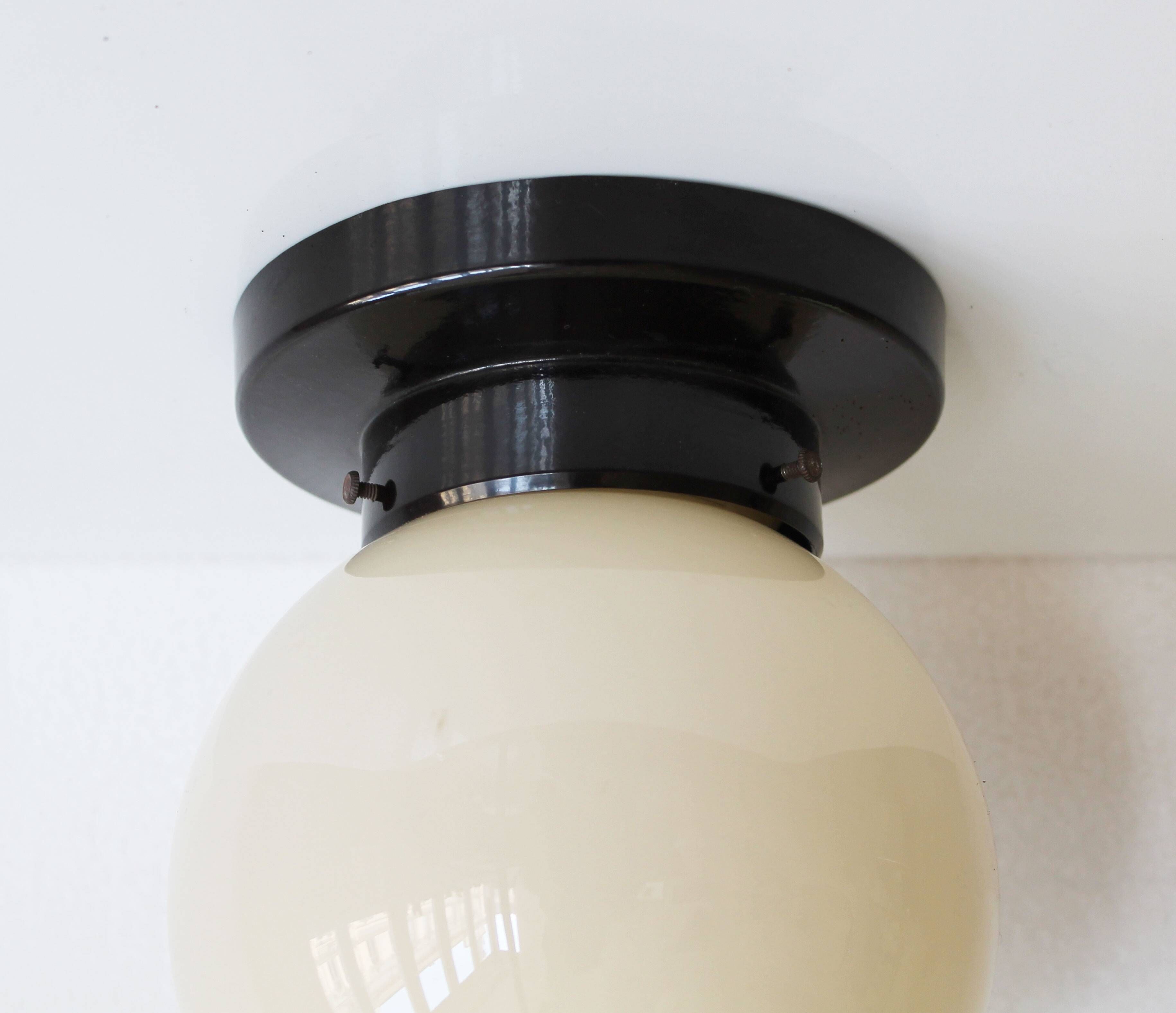 Original 1930s Functionalist Bakelite Lamp – Ceiling or Wall Light