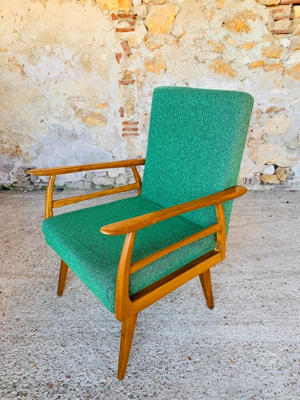 Vintage armchair in Scandinavian style circa 60