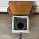 Old wall-mounted coffee grinder