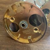 Chrome and gold metal coat rack