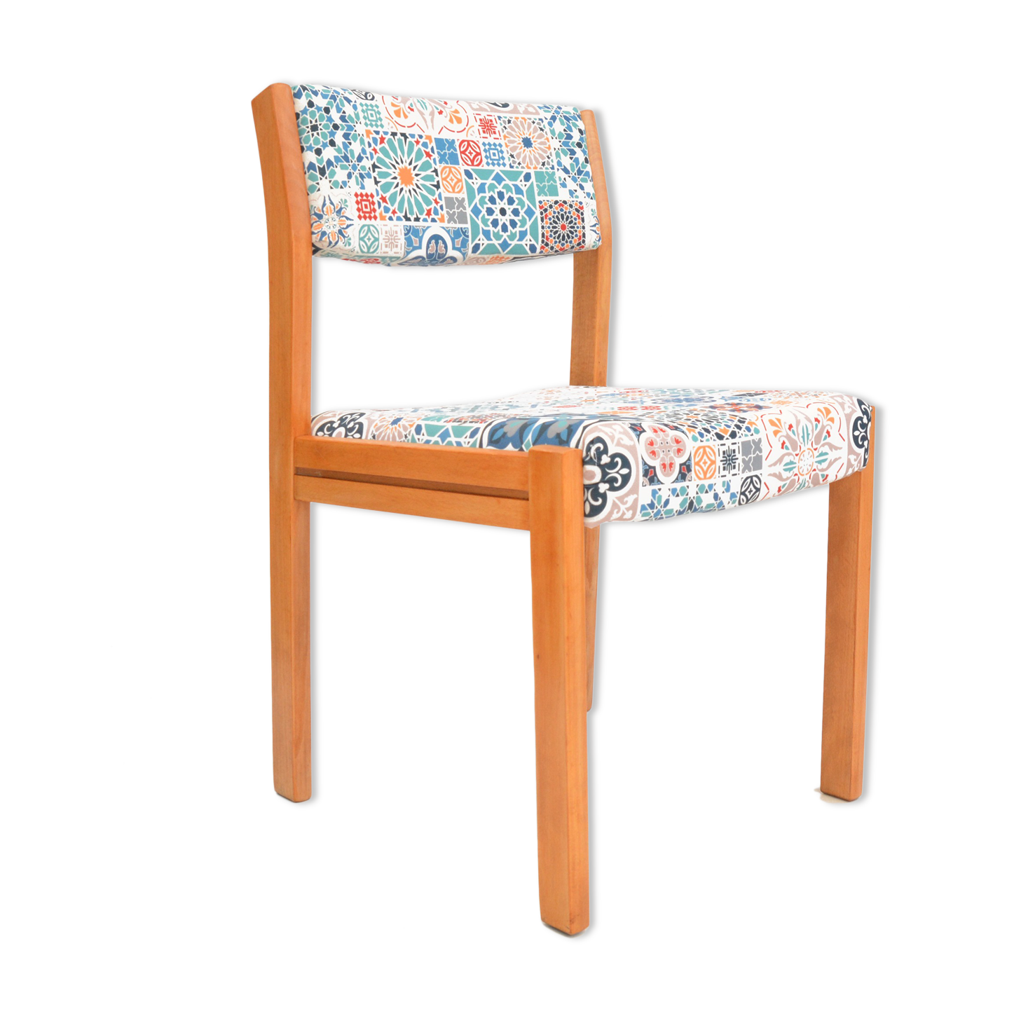 1980s modern, ethnic Upholstered chair, WK Möbel Germany