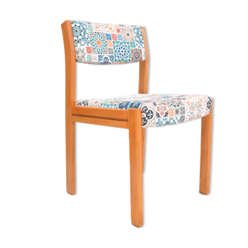 Chaise rembourrée moderne et ethnique des années 1980, WK Möbel Allemagne