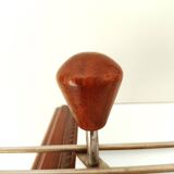 Coat rack with 4 wooden hooks
