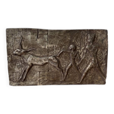 Bronze bas-relief mid-20th century