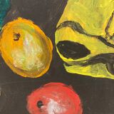 Painting with green jug
