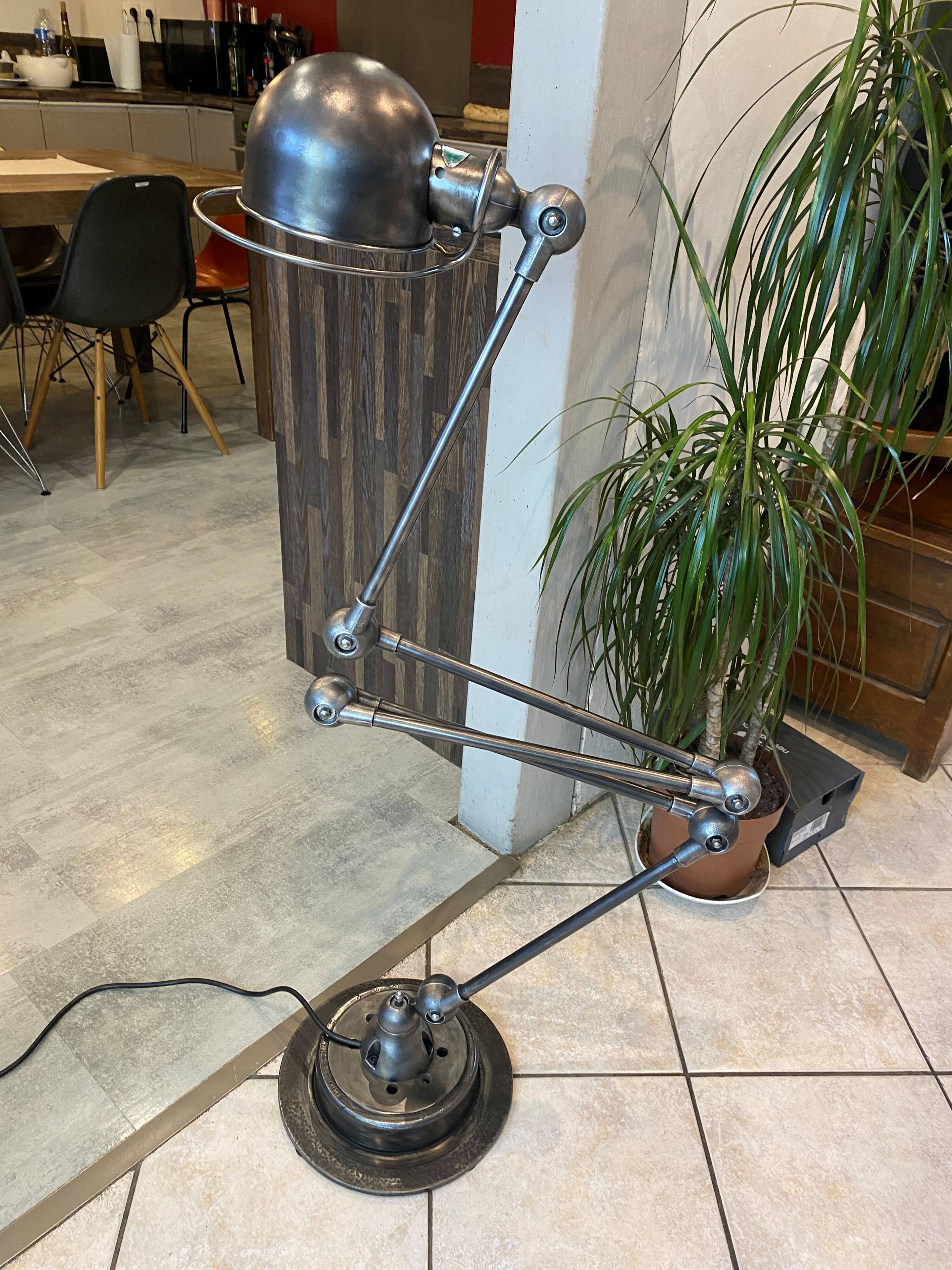 Jielde floor lamp with 5 arms, 40cm, vintage industrial graphite.