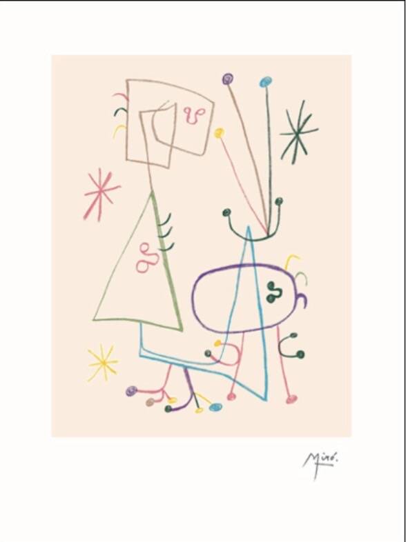 Lithograph by Joan Miró