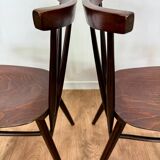 Czechoslovakian style bistro chairs from the 60s