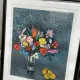 Large signed vintage lithograph