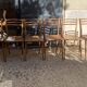 6 wooden chairs in Scandinavian style