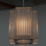 Lustre en verre du milieu du siècle, années 1970