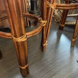 Rattan bar stools in 70s