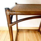 Vintage rattan coffee table