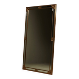 Large Revival Mirror in Gilded Resin by Deknudt Belgium 1980s
