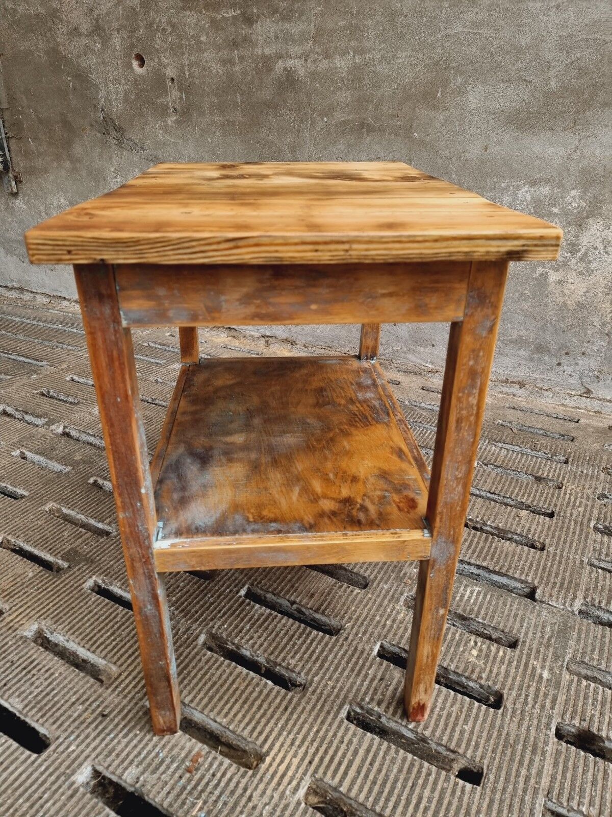 Vintage side table bathroom furniture or work table